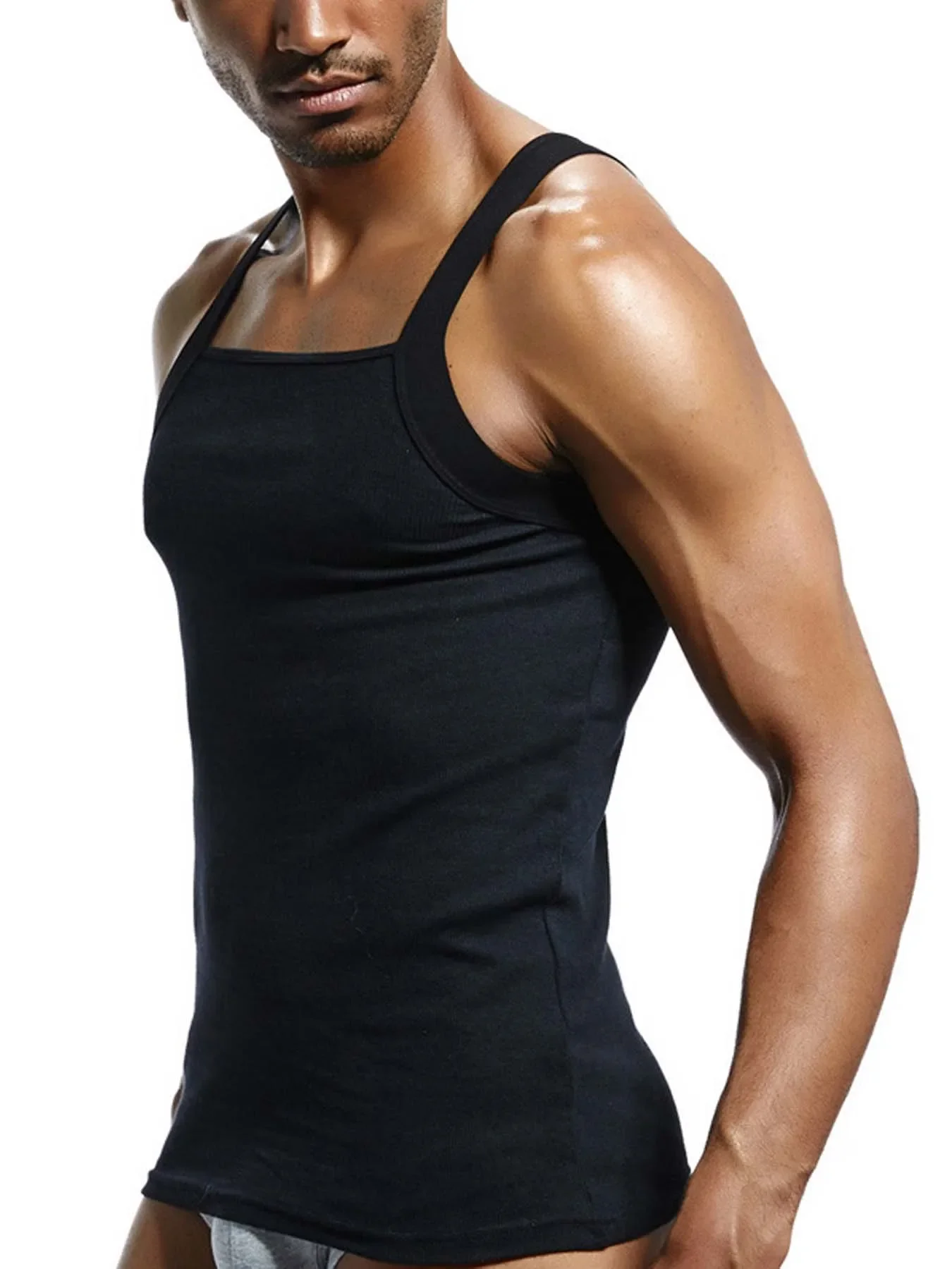 Men's Fashion Vest Cotton Tight Tank Top Home Sleep Casual Solid Sexy Asian size Casual sleeveless garment Body building
Men's Fashion Vest Cotton Tight Tank Top Home Sleep Casual Solid Sexy Asian size Casual sleeveless garment Body building
