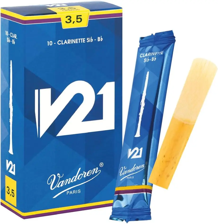 Bb Clarinet V21 Reeds Strength 3.5; Box of 10
Bb Clarinet V21 Reeds Strength 3.5; Box of 10