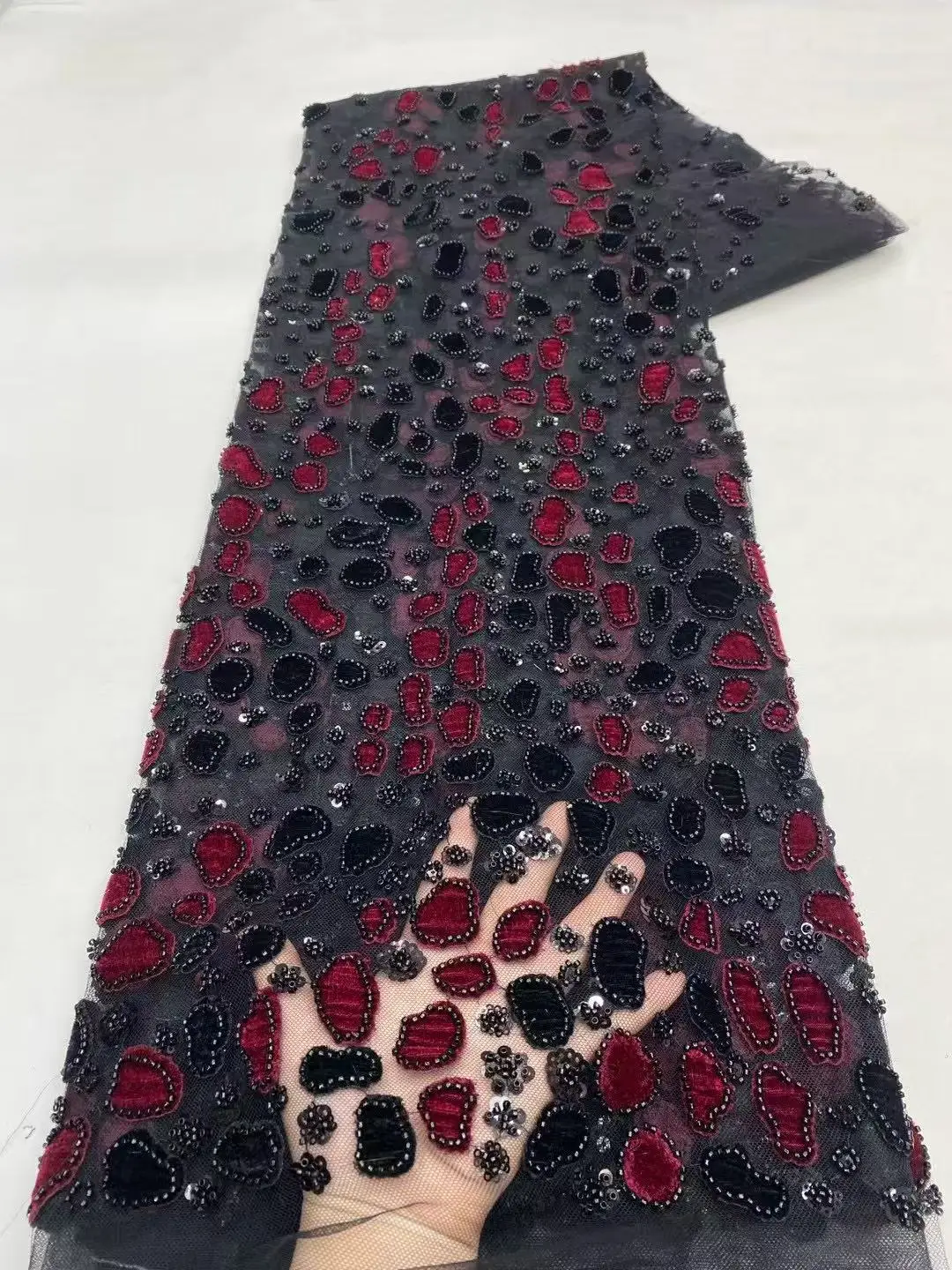 Latest High Quality Flower Lace Fabrics 3D Embroidered Beads Fabric for Party Bridal Lace Sewing Materials colour Tulle Fabric
Latest High Quality Flower Lace Fabrics 3D Embroidered Beads Fabric for Party Bridal Lace Sewing Materials colour Tulle Fabric