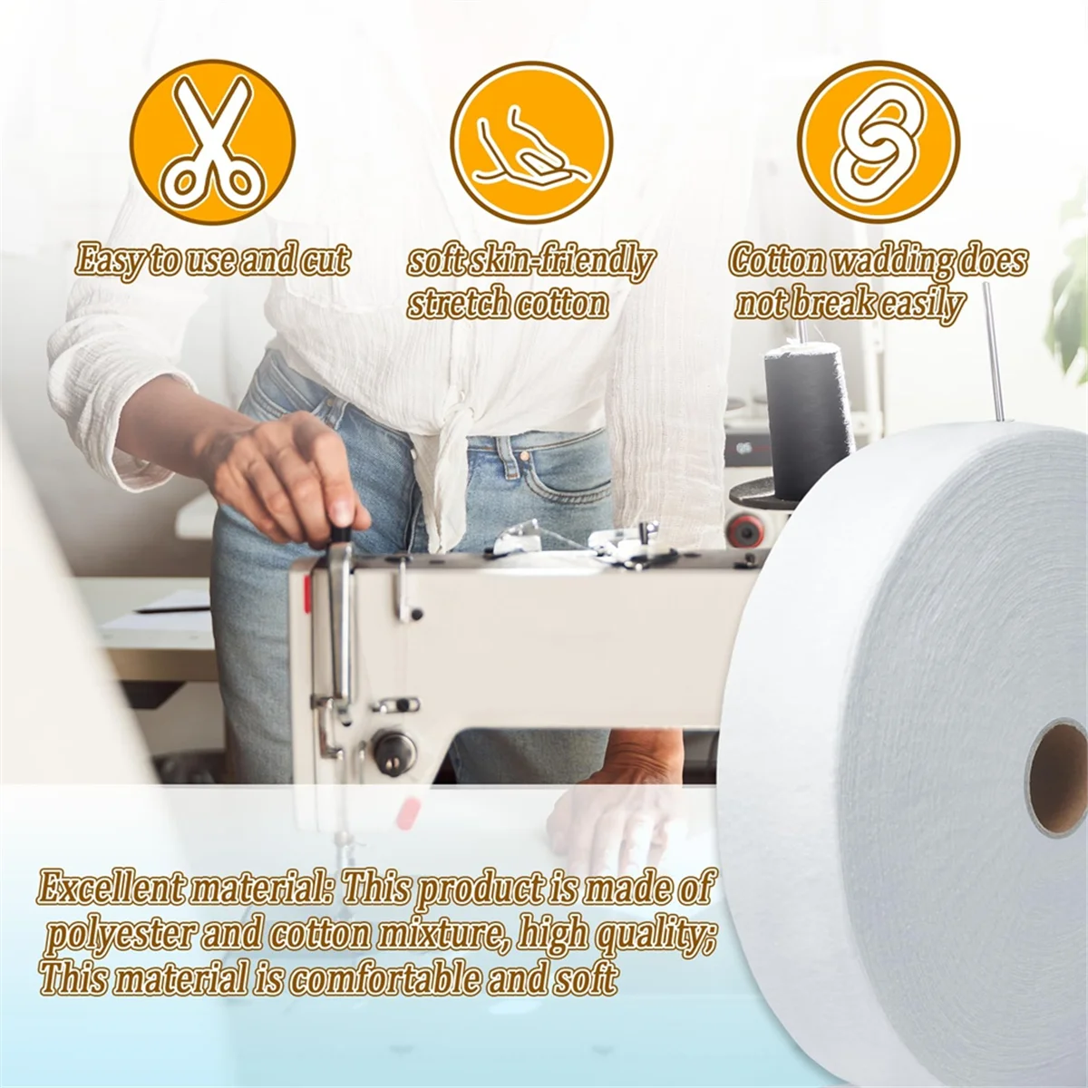 Новые 2-рулонные ватинки для квилтинга, полоска для ватина, 2,5-дюймовое хлопковое одеяло, гибкий ватин в рулоне, всего 50 ярдов для ковриков
Новые 2-рулонные ватинки для квилтинга, полоска для ватина, 2,5-дюймовое хлопковое одеяло, гибкий ватин в рулоне, всего 50 ярдов для ковриков