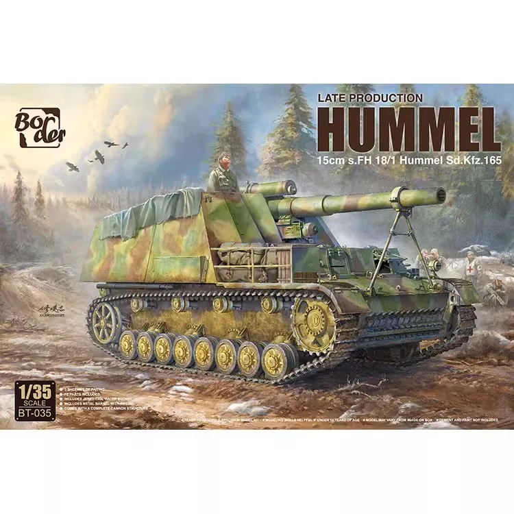 Border Model Tank Scale Model Kit BT-035 1/35 15cm s. FH 18/1 Hummel Sd. Kfz.165 Late Production DIY Toy
Border Model Tank Scale Model Kit BT-035 1/35 15cm s. FH 18/1 Hummel Sd. Kfz.165 Late Production DIY Toy