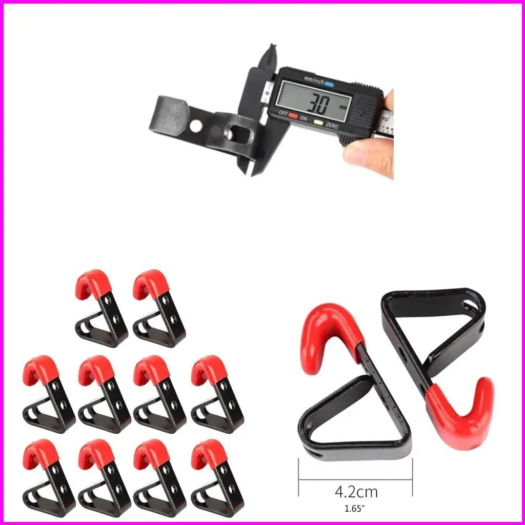 Garage Storage Utility Hooks Wall Hooks Heavy Duty with Mop Broom Black+Red Clip Hook Tool
Garage Storage Utility Hooks Wall Hooks Heavy Duty with Mop Broom Black+Red Clip Hook Tool