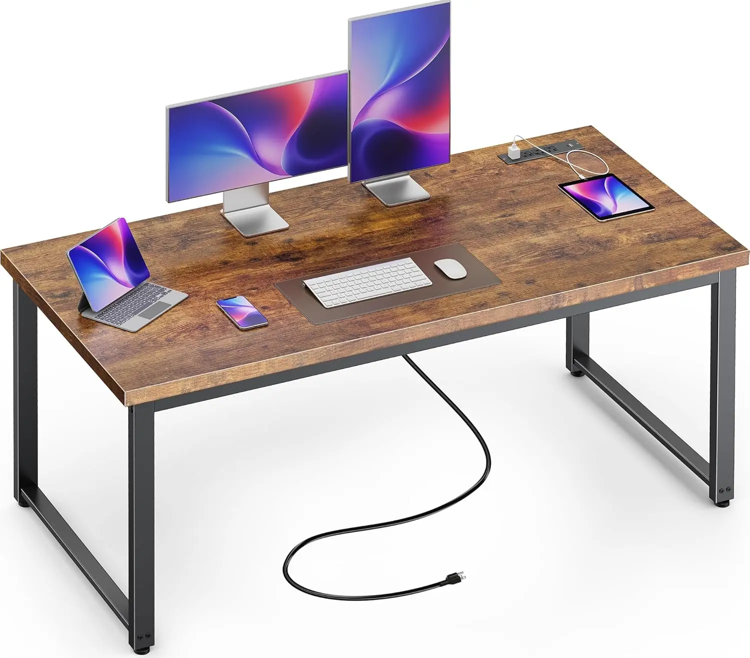 Стол 55 x 24-дюймовый с розетками, USB-C, более толстым и более толстым рабочим столом, прочными металлическими трубками, компьютерным столом, сверхмощным офисним столом
Стол 55 x 24-дюймовый с розетками, USB-C, более толстым и более толстым рабочим столом, прочными металлическими трубками, компьютерным столом, сверхмощным офисним столом