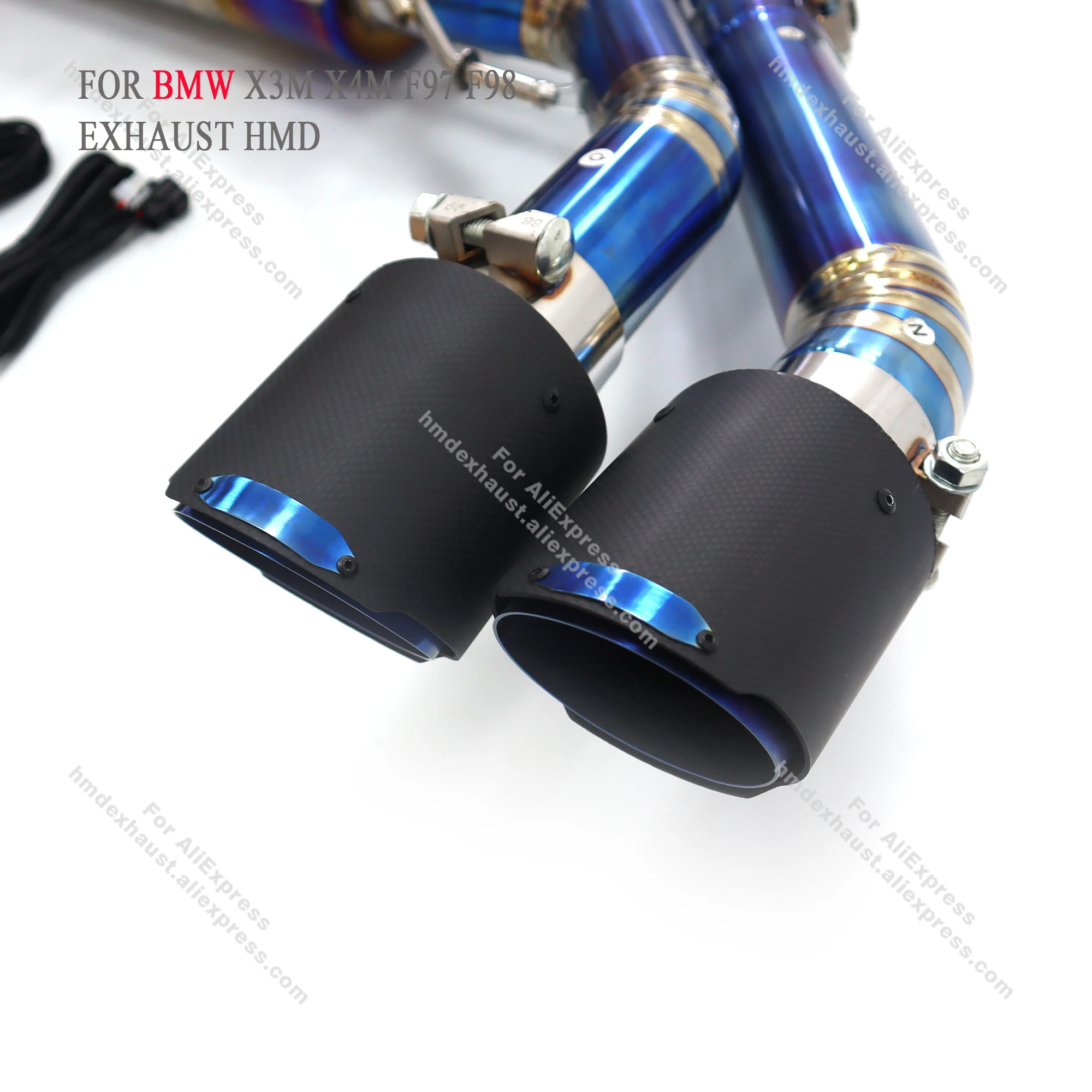 High Quality Catback For BMW X3M X4M F97 F98 Titanium Alloy Electronic Valve Muffler Tips Exhaust System Non-destructive HMD
High Quality Catback For BMW X3M X4M F97 F98 Titanium Alloy Electronic Valve Muffler Tips Exhaust System Non-destructive HMD