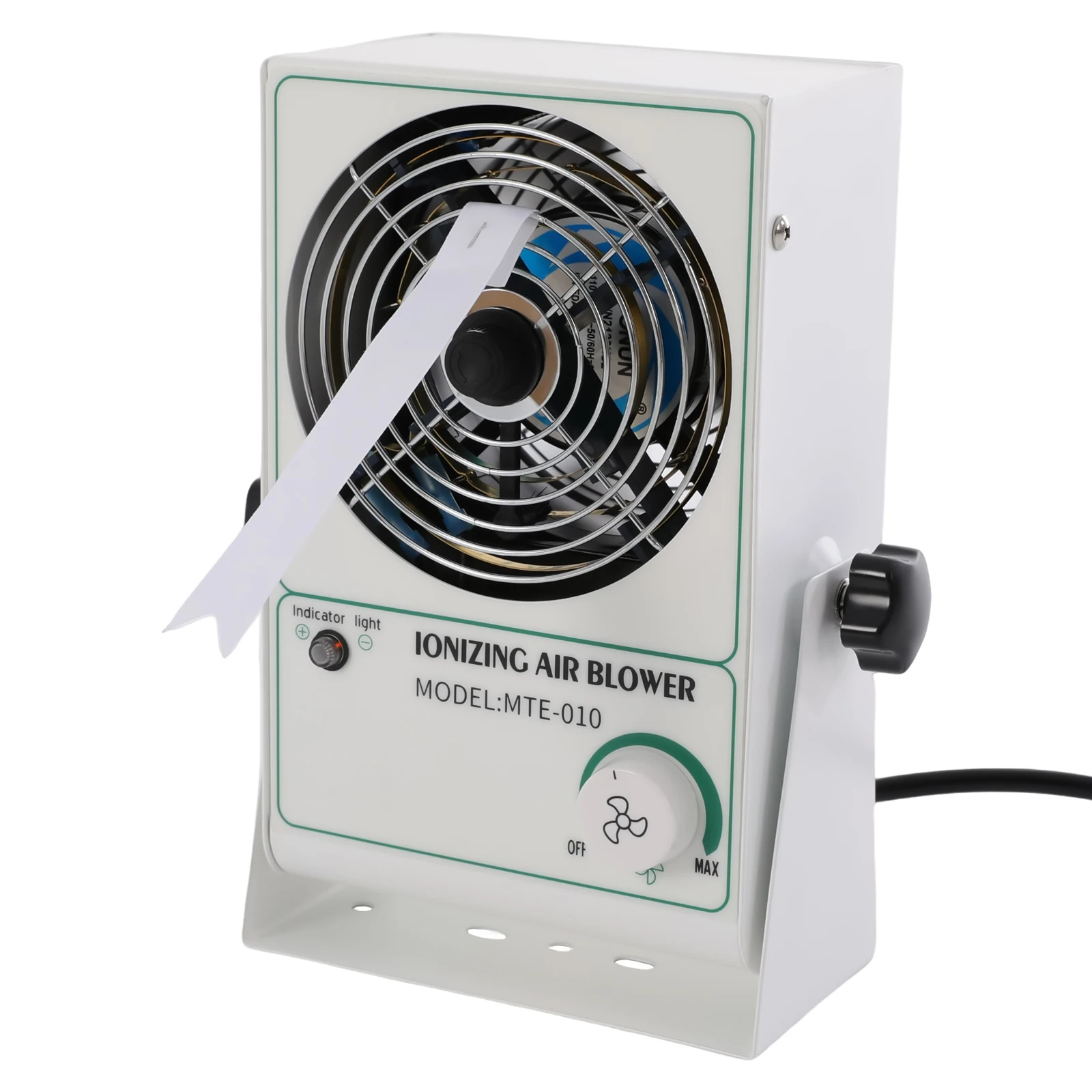 Industrial Freestanding Ionizing Fan Anti Static Ionizing Air Blower With Pure Copper Core Metal Spray Painting Housing White Black Optional 110V US Standard Plug Low Noise Static Discharge Removal Fan For Electronic Factory
Industrial Freestanding Ionizing Fan Anti Static Ionizing Air Blower With Pure Copper Core Metal Spray Painting Housing White Black Optional 110V US Standard Plug Low Noise Static Discharge Removal Fan For Electronic Factory