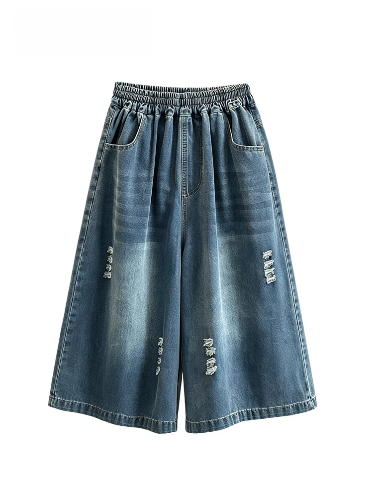 High Waist Wide Leg Jeans Casual Style plus Size Women's Summer Fashion Loose Fit Versatile Pants Big Size Sister Friendly
High Waist Wide Leg Jeans Casual Style plus Size Women's Summer Fashion Loose Fit Versatile Pants Big Size Sister Friendly