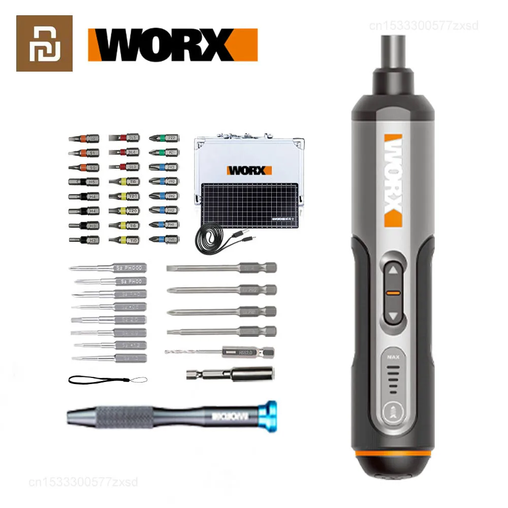 Worx 4V Mini Electrical Screwdriver Set WX240.5 Cordless Electric Screwdrivers 40 Bits Rechargeable Lithium Battery Mini Drill
Worx 4V Mini Electrical Screwdriver Set WX240.5 Cordless Electric Screwdrivers 40 Bits Rechargeable Lithium Battery Mini Drill