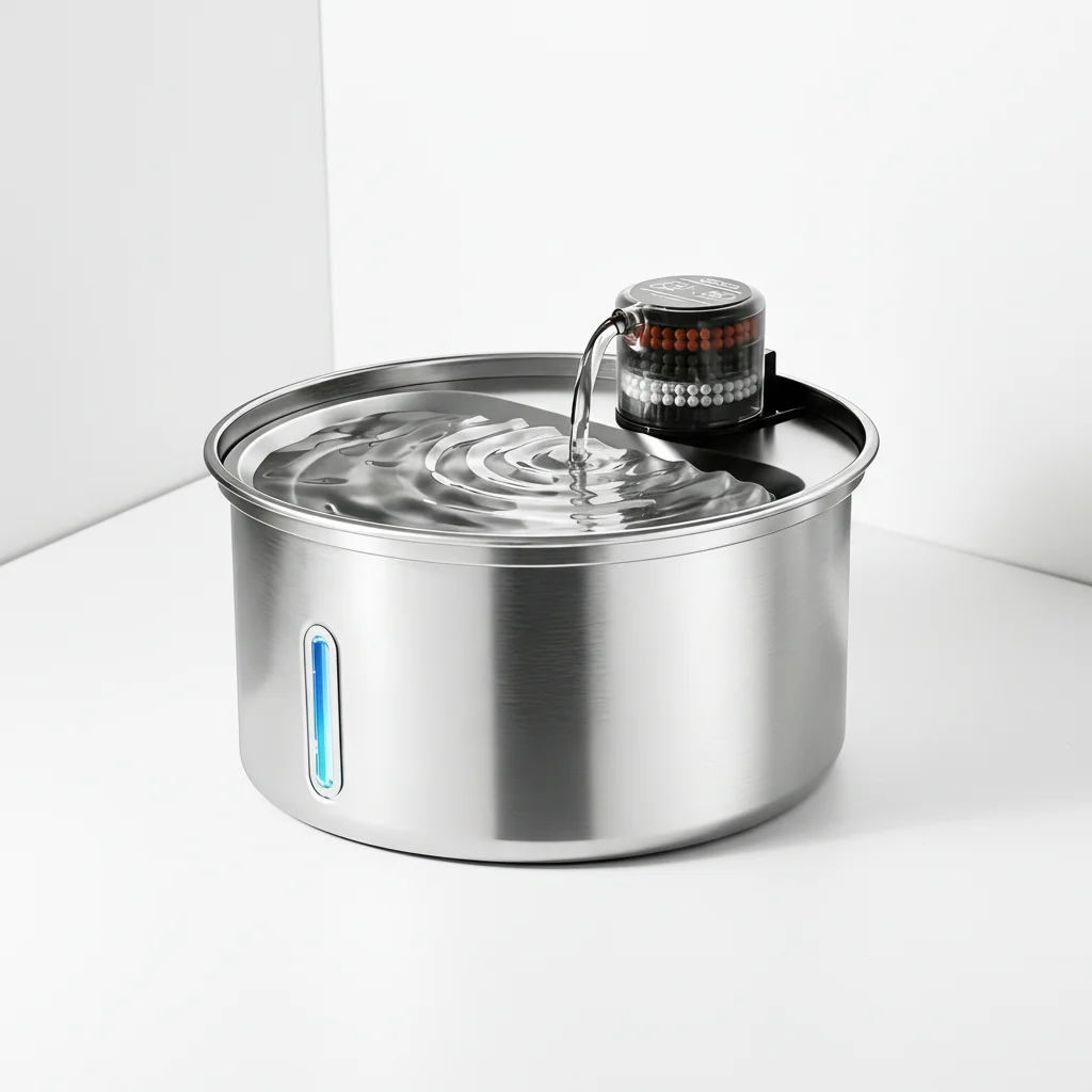 Фонтан-поилка для кошек с интеллектуальным датчиком и поддоном из нержавеющей стали
Фонтан-поилка для кошек с интеллектуальным датчиком и поддоном из нержавеющей стали