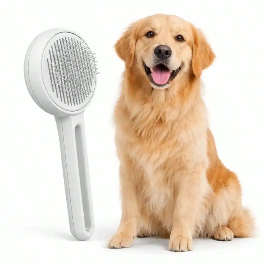 Deshedding Brush Cats And Dogs, Gentle Grooming Removes Loose Hair And Undercoat, Slicker Brush All Coat Types, Reduces Shedding And Tangles
Deshedding Brush Cats And Dogs, Gentle Grooming Removes Loose Hair And Undercoat, Slicker Brush All Coat Types, Reduces Shedding And Tangles