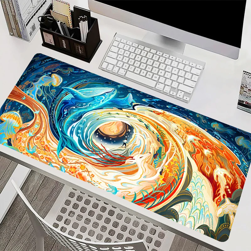 High-Quality Cloud Whale Mouse Pad Gamer Rubber Computer Gaming Accessories HD Print Dreamy Mousepad Oversized Extended Desk Mat
High-Quality Cloud Whale Mouse Pad Gamer Rubber Computer Gaming Accessories HD Print Dreamy Mousepad Oversized Extended Desk Mat