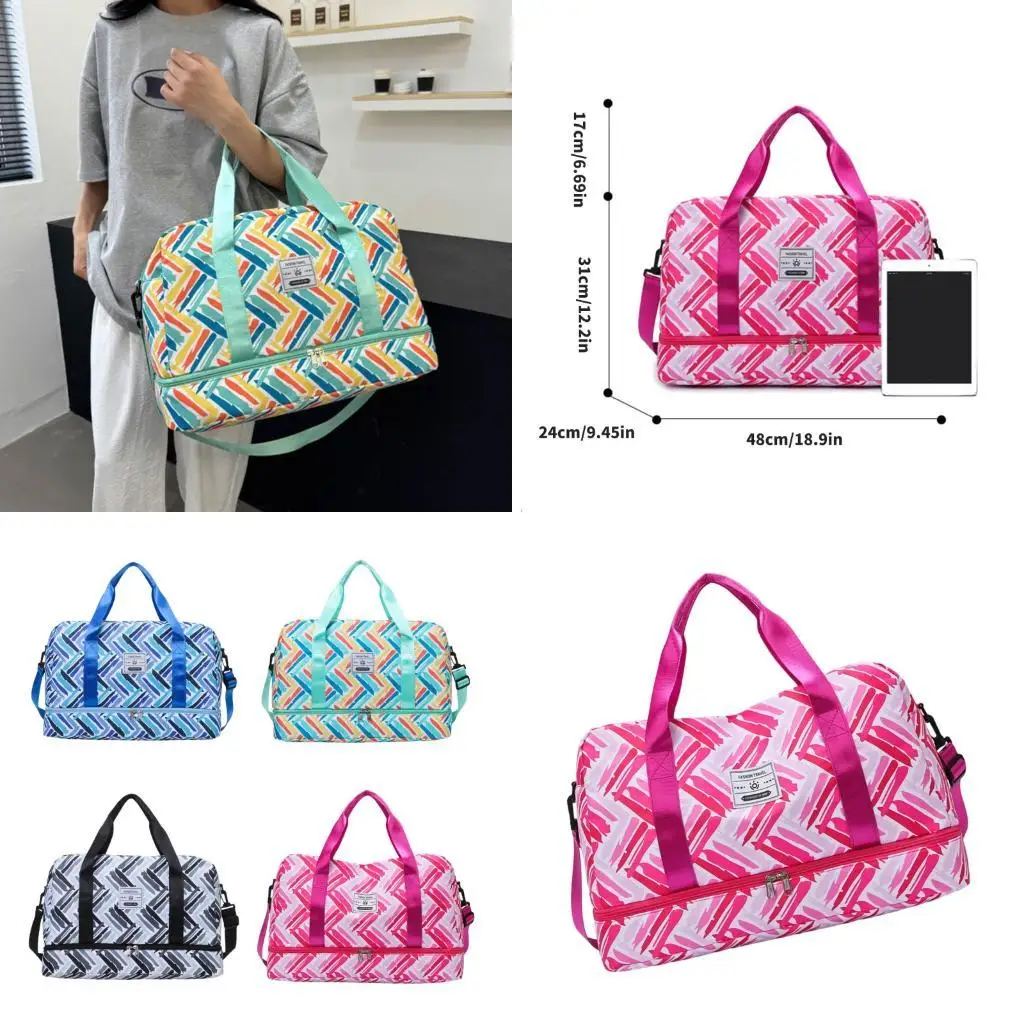 D46D Fitness Bag Gym Bag Weekender Bag Luggage Bag Travel Bag with Shoe Compartment
D46D Fitness Bag Gym Bag Weekender Bag Luggage Bag Travel Bag with Shoe Compartment