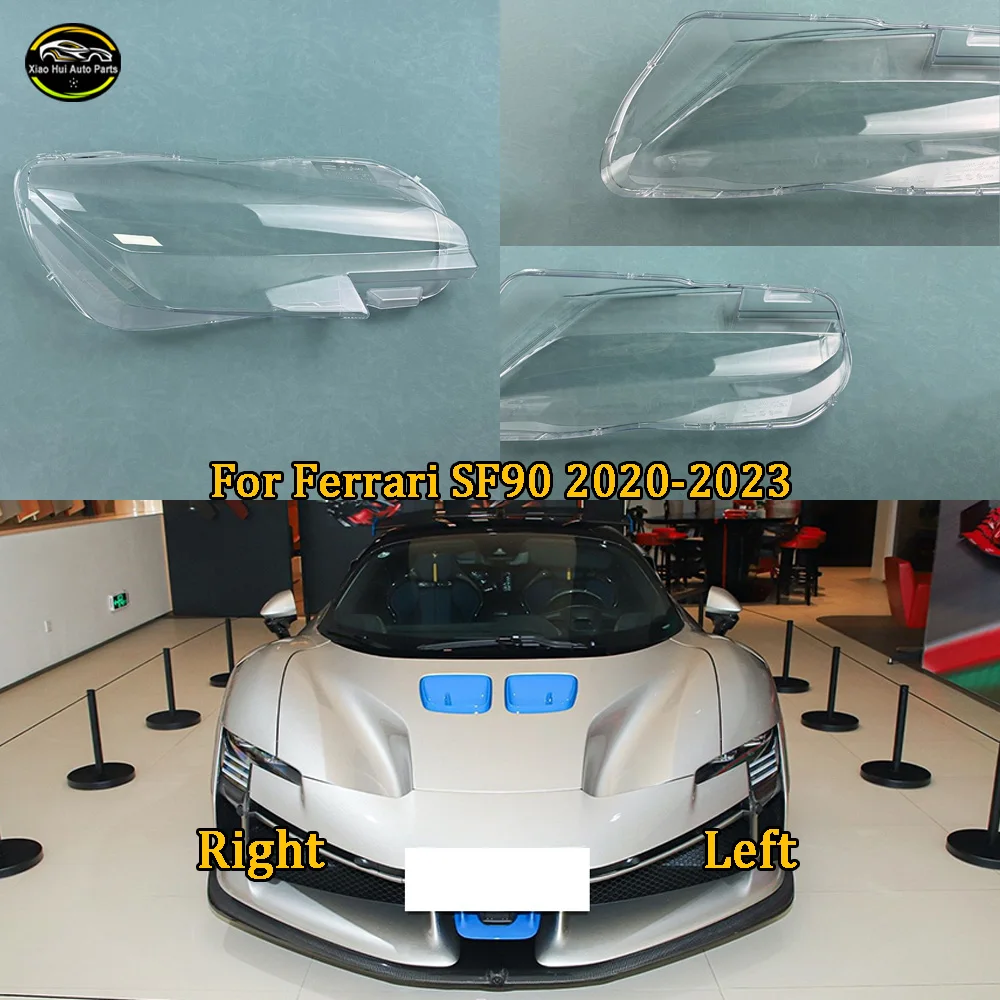 For Ferrari 2020 2021--2023 SF90 Headlight Cover Shade Headlamp Shell Transparent Lampshade Plexiglass Replace Original Lens
For Ferrari 2020 2021--2023 SF90 Headlight Cover Shade Headlamp Shell Transparent Lampshade Plexiglass Replace Original Lens