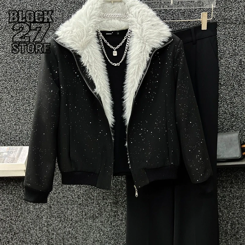 Мужская куртка Harajuku, роскошная уличная одежда, стеганое пальто со звездным узором и меховым воротником, свободная посадка, короткий стиль, зимняя теплая повседневная трендовая новинка
Мужская куртка Harajuku, роскошная уличная одежда, стеганое пальто со звездным узором и меховым воротником, свободная посадка, короткий стиль, зимняя теплая повседневная трендовая новинка