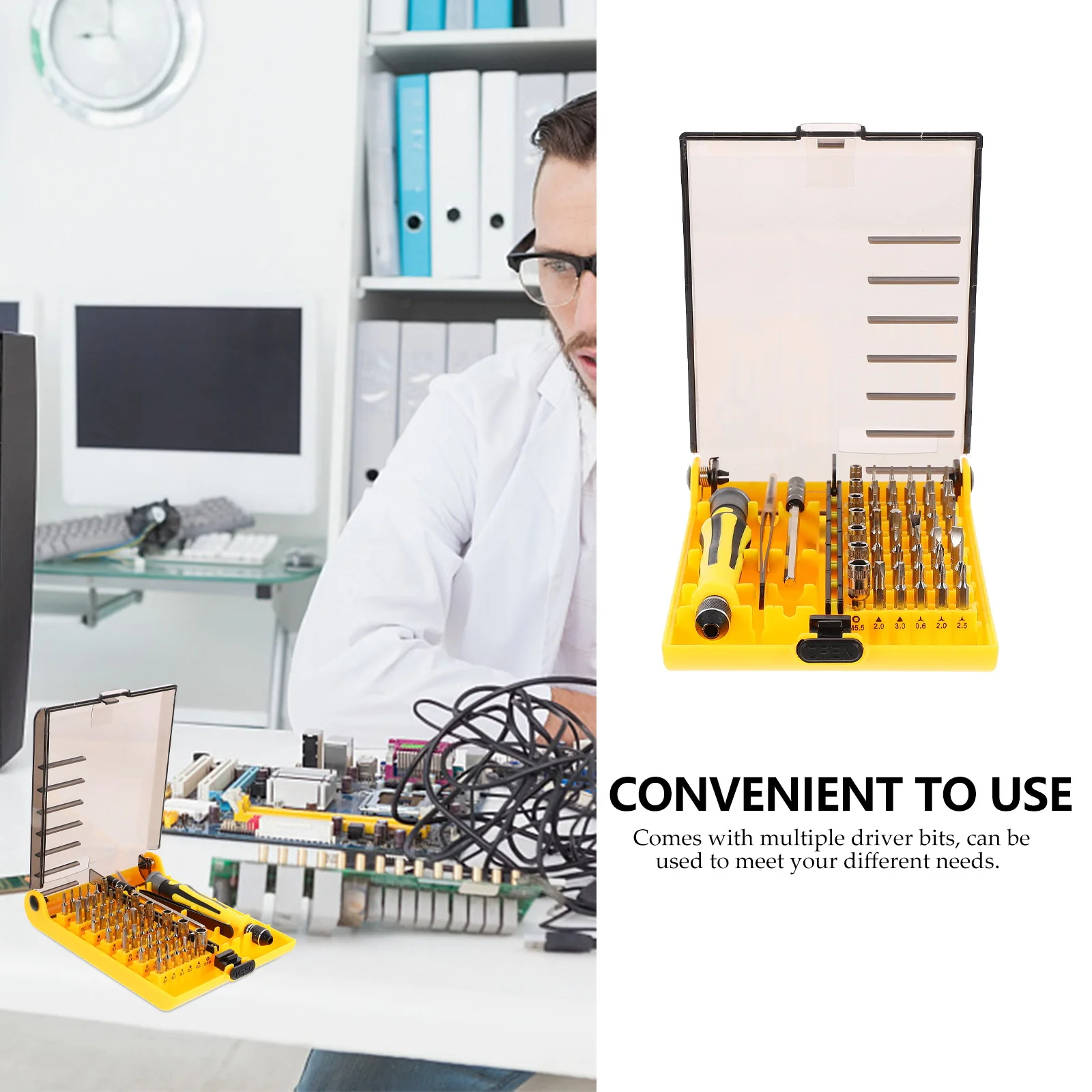 1Set Multi-Function Screwdriver Set Professional Electronics Repair Tools Phone Disassembly Maintenance Kit High
1Set Multi-Function Screwdriver Set Professional Electronics Repair Tools Phone Disassembly Maintenance Kit High