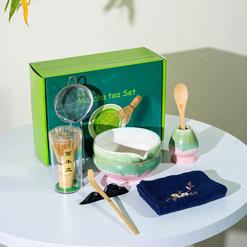 4/8PCS Matcha Tea Set Safe Bamboo Brush Teaspoon Whisk Holder Matcha Tea-Making Teaware Kit with Gift Box for Tea Lovers
4/8PCS Matcha Tea Set Safe Bamboo Brush Teaspoon Whisk Holder Matcha Tea-Making Teaware Kit with Gift Box for Tea Lovers