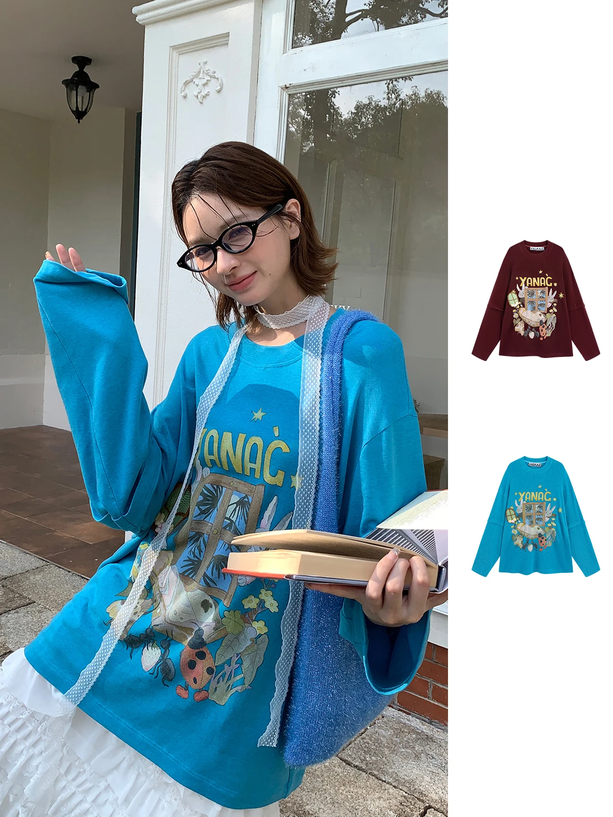 Футболка YANAG для мальчиков с длинным рукавом и принтом в виде пальца, повседневная, свободного кроя, удобная, из смесовой шерсти, с круглым вырезом, для ранней осени
Футболка YANAG для мальчиков с длинным рукавом и принтом в виде пальца, повседневная, свободного кроя, удобная, из смесовой шерсти, с круглым вырезом, для ранней осени