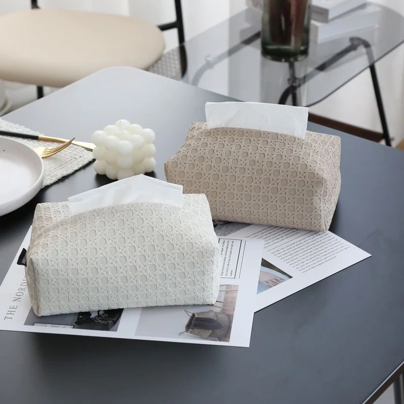 PU Leather Woven Tissue Box Tissue Dispenser Car Tissue Container Box Home Living Room Bedroom Decor Desktop Napkin Paper Holder
PU Leather Woven Tissue Box Tissue Dispenser Car Tissue Container Box Home Living Room Bedroom Decor Desktop Napkin Paper Holder
