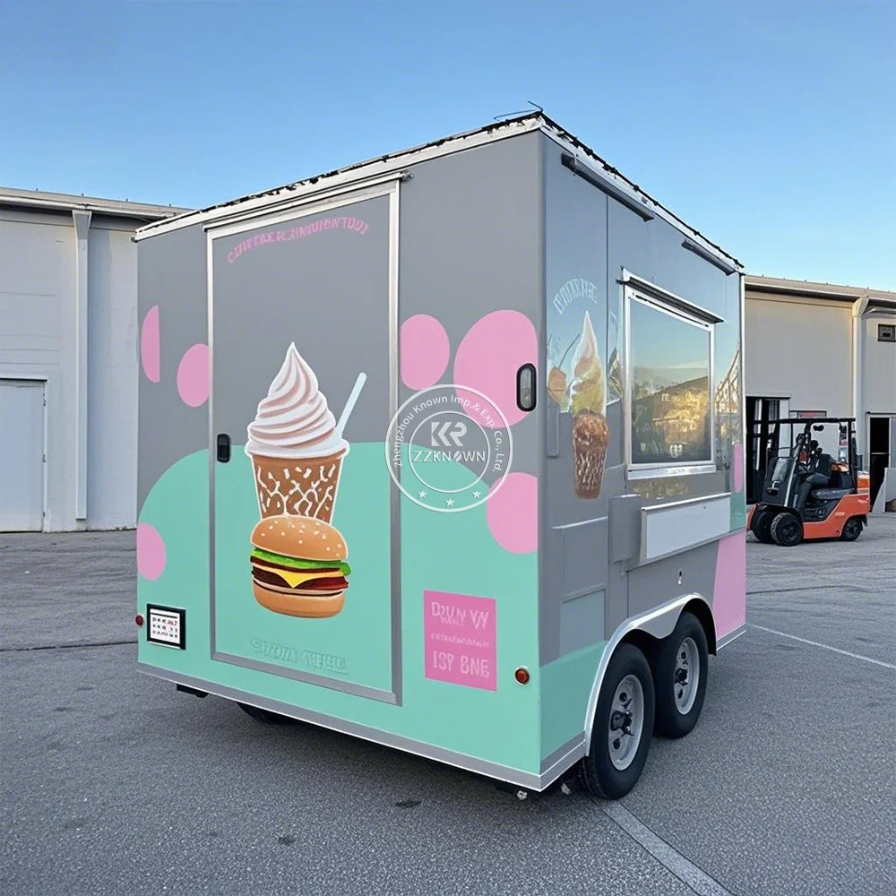 Stainless Steel Food Truck Hot Dog Pizza Coffee Ice Cream Mobile Fast Food Trailer Truck for Sale
Stainless Steel Food Truck Hot Dog Pizza Coffee Ice Cream Mobile Fast Food Trailer Truck for Sale