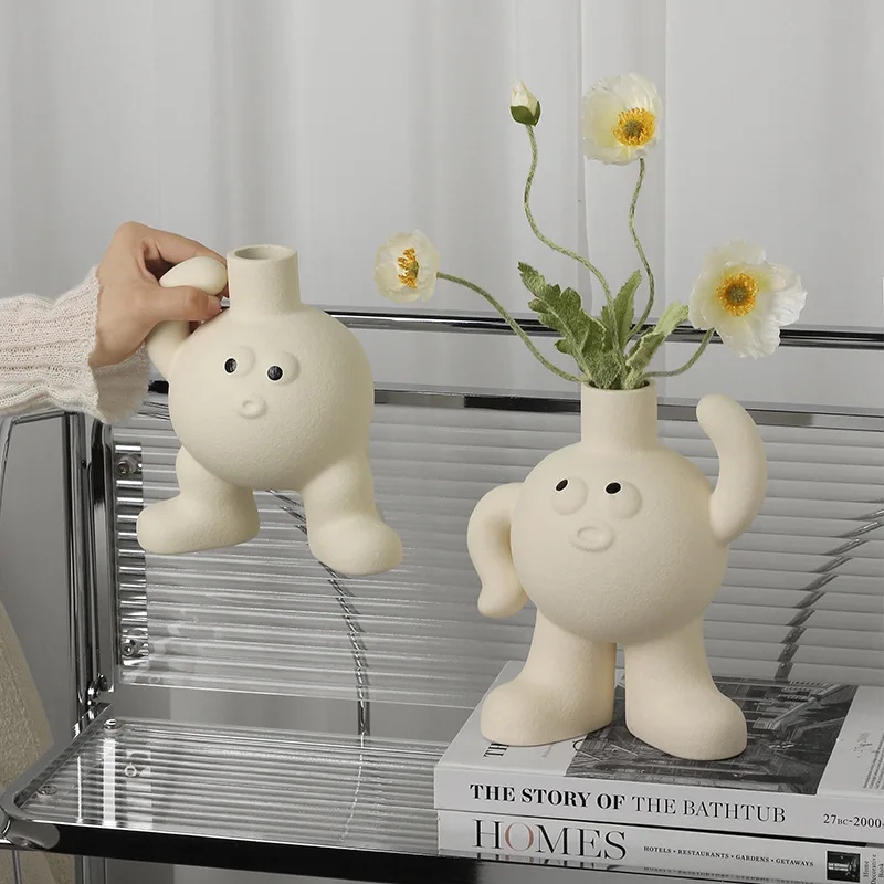Creative Big Feet Flower Vase Korean INS Red Gateway Desktop Living Room Ceramic Ornaments Water Culture Flower Set
Creative Big Feet Flower Vase Korean INS Red Gateway Desktop Living Room Ceramic Ornaments Water Culture Flower Set