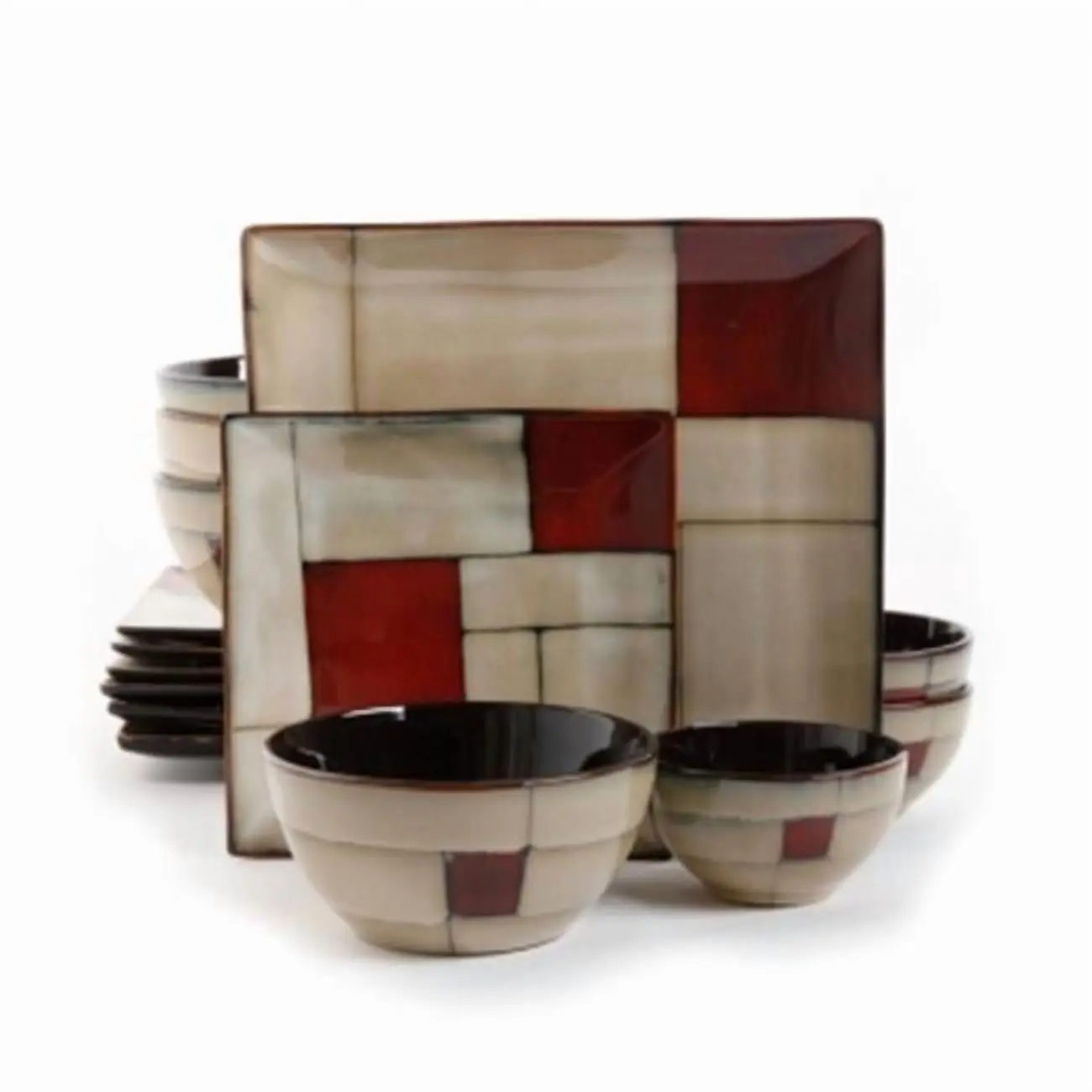 Taupe Double Bowl Dinnerware Set, 16-Piece, Modern Dining Essentials
Taupe Double Bowl Dinnerware Set, 16-Piece, Modern Dining Essentials