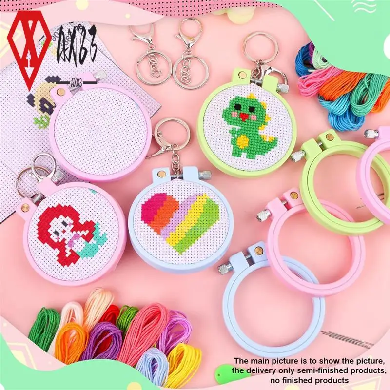 AX83-6Pcs Stamped Cross Stitch Kits For Kids Beginners DIY Mini Embroidery Kit Needlepoint Beginner Kits DIY Ornaments Craft
AX83-6Pcs Stamped Cross Stitch Kits For Kids Beginners DIY Mini Embroidery Kit Needlepoint Beginner Kits DIY Ornaments Craft