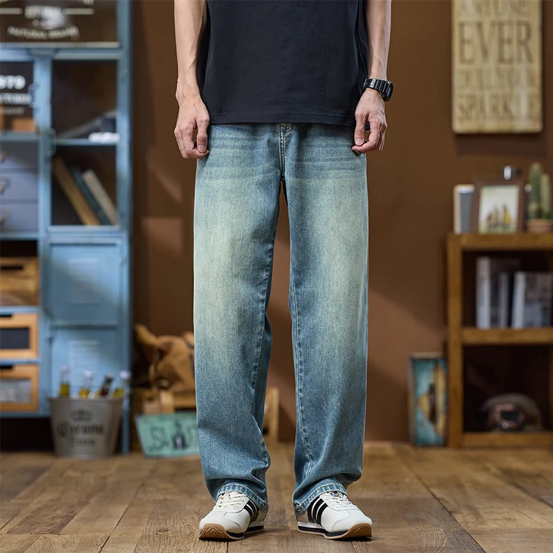 2025 Spring Summer Men's Jeans Baggy Pants Wide Leg Loose Straight Lyocell Soft Stretch Jeans Mens Clothing Breathable
2025 Spring Summer Men's Jeans Baggy Pants Wide Leg Loose Straight Lyocell Soft Stretch Jeans Mens Clothing Breathable
