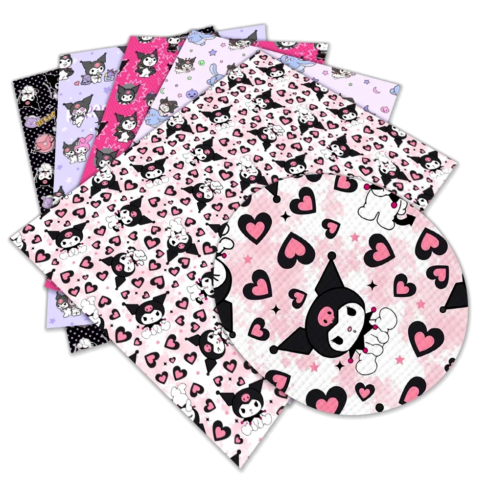 Sanrio Kuromi Purple Cartoon Print Artificial Leather DIY Earring Hair Bow Bag Crafts Faux Leather
Sanrio Kuromi Purple Cartoon Print Artificial Leather DIY Earring Hair Bow Bag Crafts Faux Leather