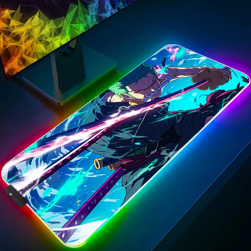 RGB Mouse Pad one piece Zoro 90x40cm Anime Gaming Accessories LED Keyboard Desk Mat Gamer Carpet Mousepad Backlight Mouse Mats
RGB Mouse Pad one piece Zoro 90x40cm Anime Gaming Accessories LED Keyboard Desk Mat Gamer Carpet Mousepad Backlight Mouse Mats