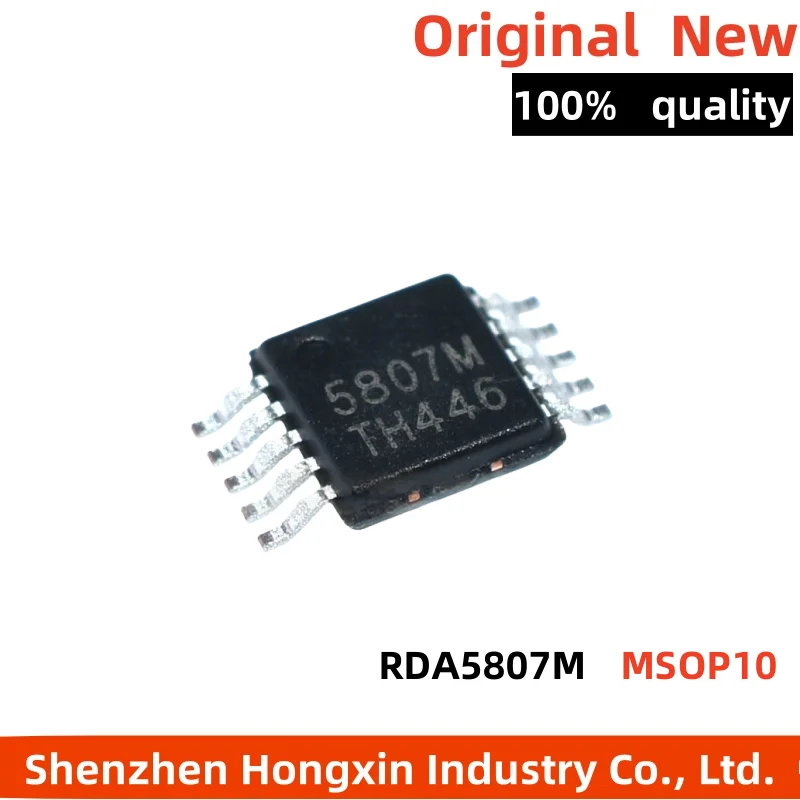 10 pieces of RDA5807M RDA5807 FM wireless audio radio chip 5807M MSOP10
10 pieces of RDA5807M RDA5807 FM wireless audio radio chip 5807M MSOP10