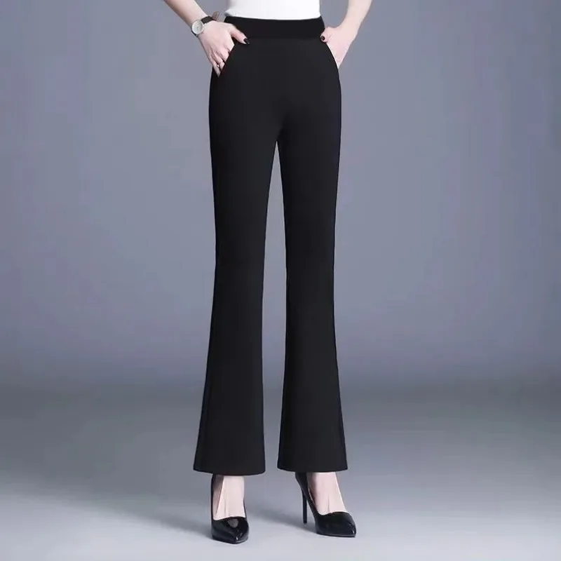 Womens High Waist Flare Pants Elastic Waist Slim Fit Casual Trousers
Womens High Waist Flare Pants Elastic Waist Slim Fit Casual Trousers