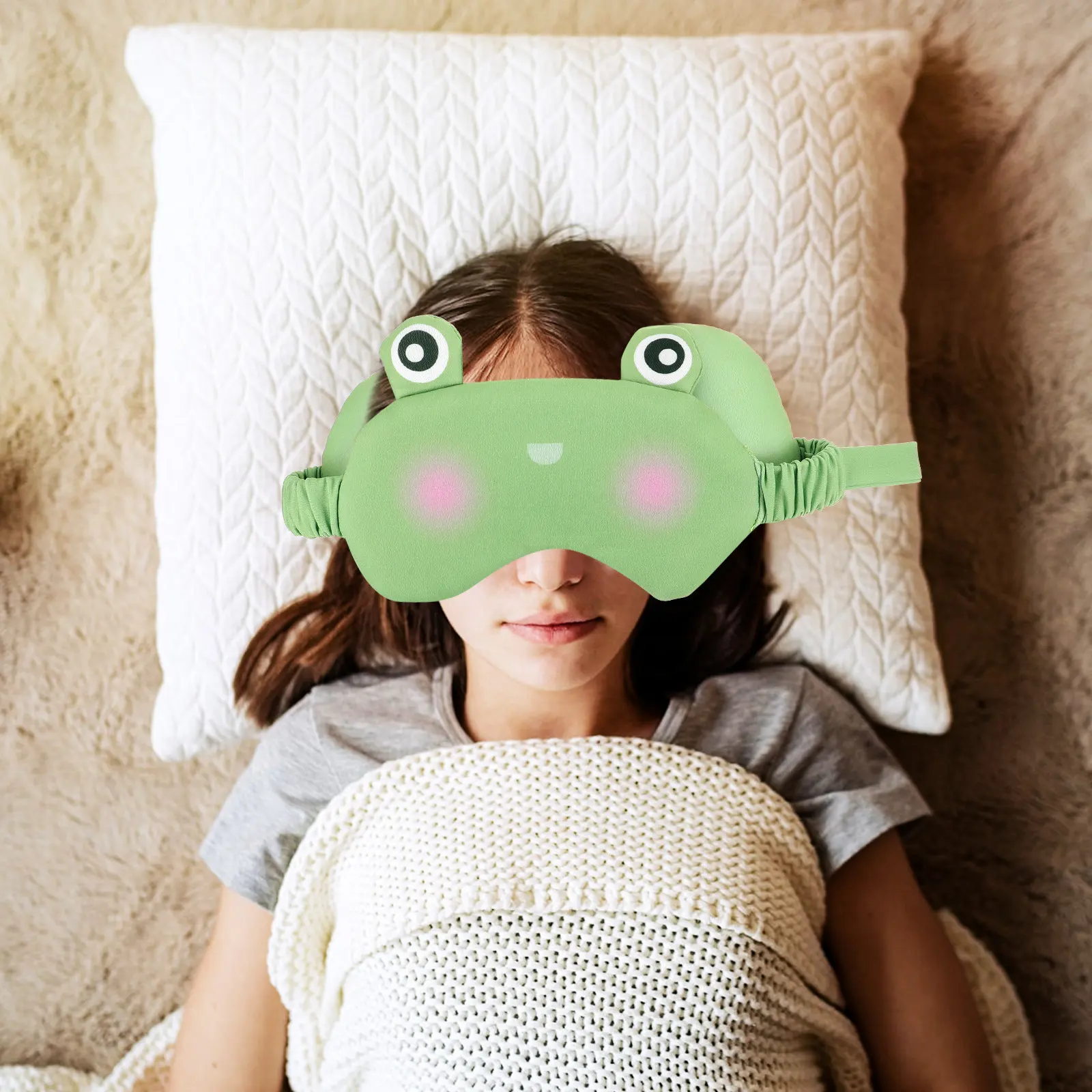 Cartoon Animal Eye Mask Pillow 2-in-1 Neck Support Sleeping Eye Cover Travel Pillow for Airplane Car Train Office Use
Cartoon Animal Eye Mask Pillow 2-in-1 Neck Support Sleeping Eye Cover Travel Pillow for Airplane Car Train Office Use