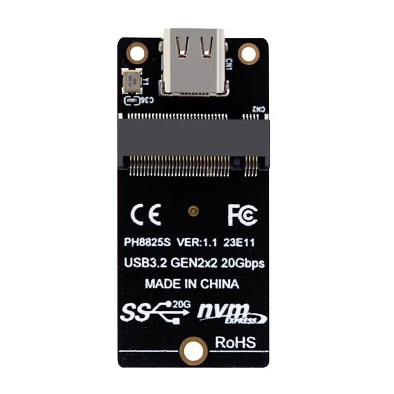 A29F-1 PCS M.2 To Type C SSD Adapter ASM2364 NVME Riser Board ABS 20Gbps Conversion Board 2000MB/S For SSD 2230/42/60/80
A29F-1 PCS M.2 To Type C SSD Adapter ASM2364 NVME Riser Board ABS 20Gbps Conversion Board 2000MB/S For SSD 2230/42/60/80