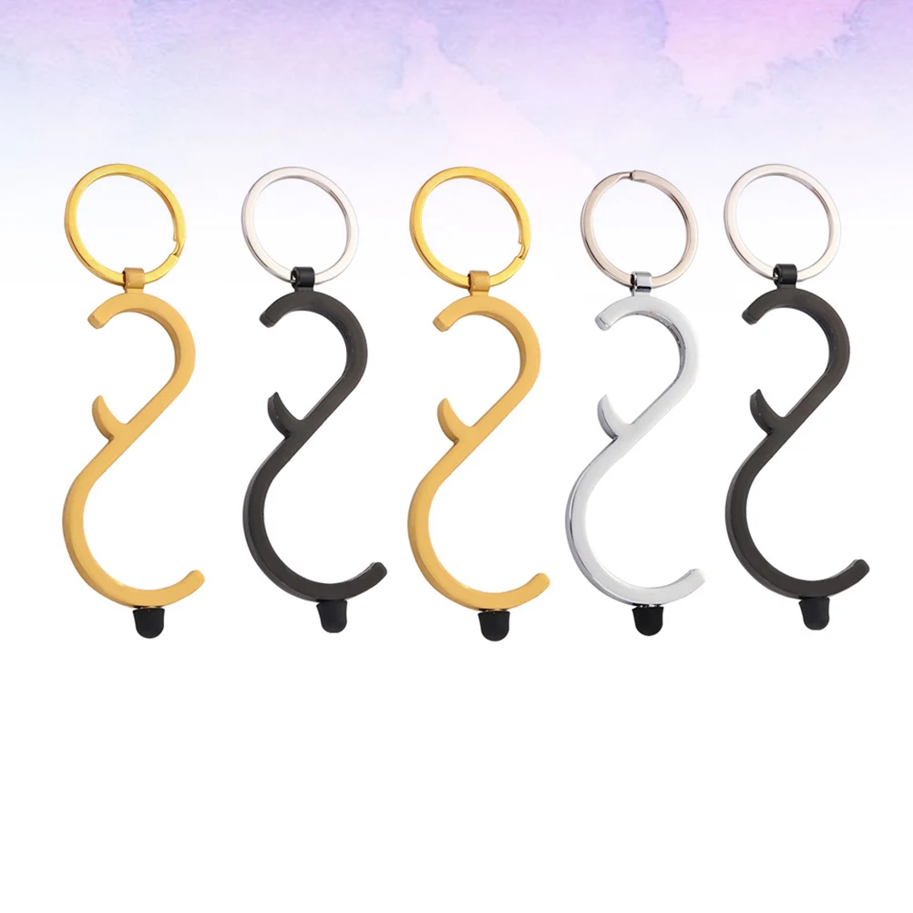5pcs Touch Free Door Opener Keychain No Touch Elevator Press Metal Durable Rustproof Stylus Pen Outdoor Use Puller Drawer Button
5pcs Touch Free Door Opener Keychain No Touch Elevator Press Metal Durable Rustproof Stylus Pen Outdoor Use Puller Drawer Button
