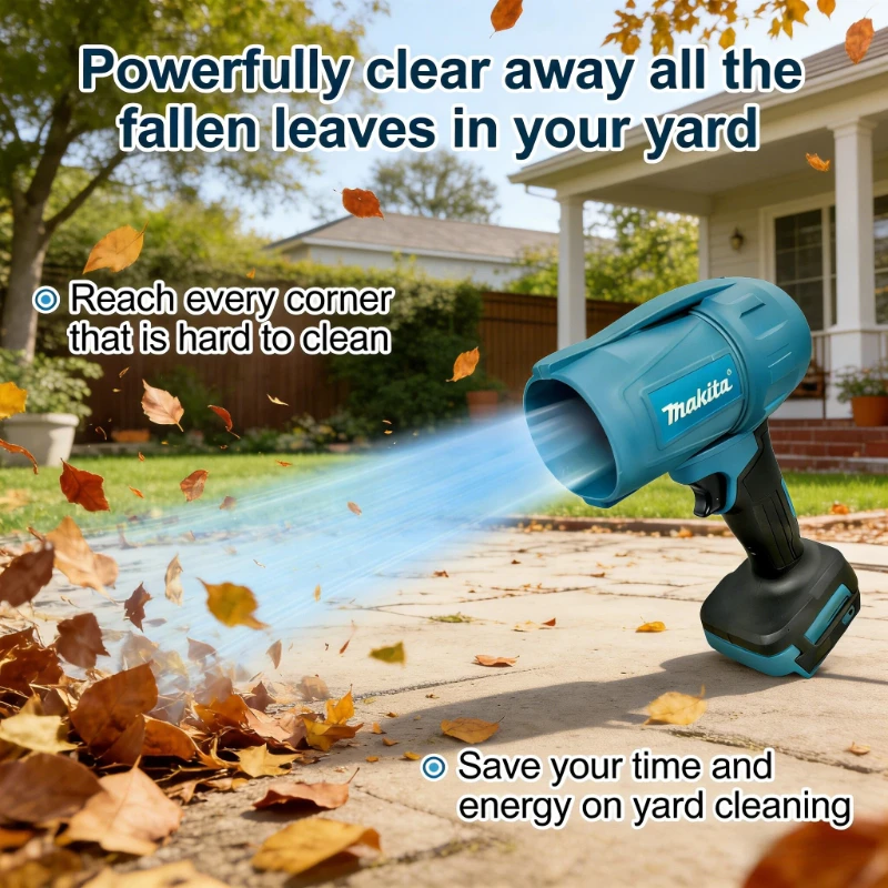 Makita 30000RPM Violent Blower Turbo Jet Fan 18V Electric Air Duster Wind Speed Turbo Rechargeable with Light Car Cleanin Tool
Makita 30000RPM Violent Blower Turbo Jet Fan 18V Electric Air Duster Wind Speed Turbo Rechargeable with Light Car Cleanin Tool