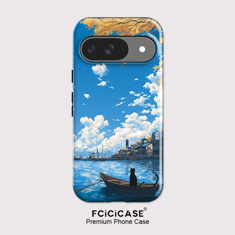 Fcicicase Shockproof Phone Case For Google Pixel 10A 8 9 Pro 7A 8A 10 9 Pro XL Cute Cat Boat Pattern Dual Layer Back Fundas
Fcicicase Shockproof Phone Case For Google Pixel 10A 8 9 Pro 7A 8A 10 9 Pro XL Cute Cat Boat Pattern Dual Layer Back Fundas