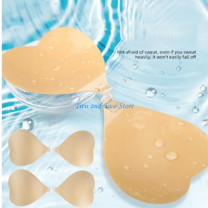 HX6F Women Strapless Silicone Heart Sticky Bra Breast Lifting Nipple Cover Pads
HX6F Women Strapless Silicone Heart Sticky Bra Breast Lifting Nipple Cover Pads