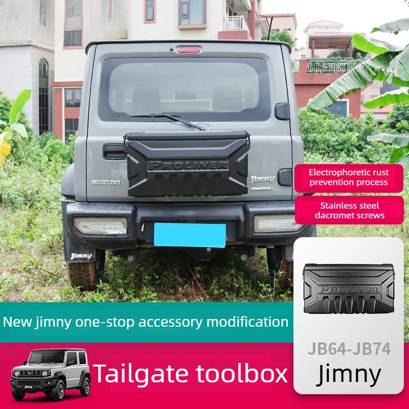 Off Road 4x4 Accessories Tailgate ToolBox Storage Box Kit with Mounting Bracket for Suzuki Jimny 3/5 Door JB64/JB74/JB33/JB43
Off Road 4x4 Accessories Tailgate ToolBox Storage Box Kit with Mounting Bracket for Suzuki Jimny 3/5 Door JB64/JB74/JB33/JB43