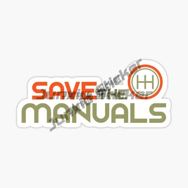 SAVE THE MANUALS Vinyl Self-adhesive Car Stickers External Decorative Decal Decorative Accessories
SAVE THE MANUALS Vinyl Self-adhesive Car Stickers External Decorative Decal Decorative Accessories