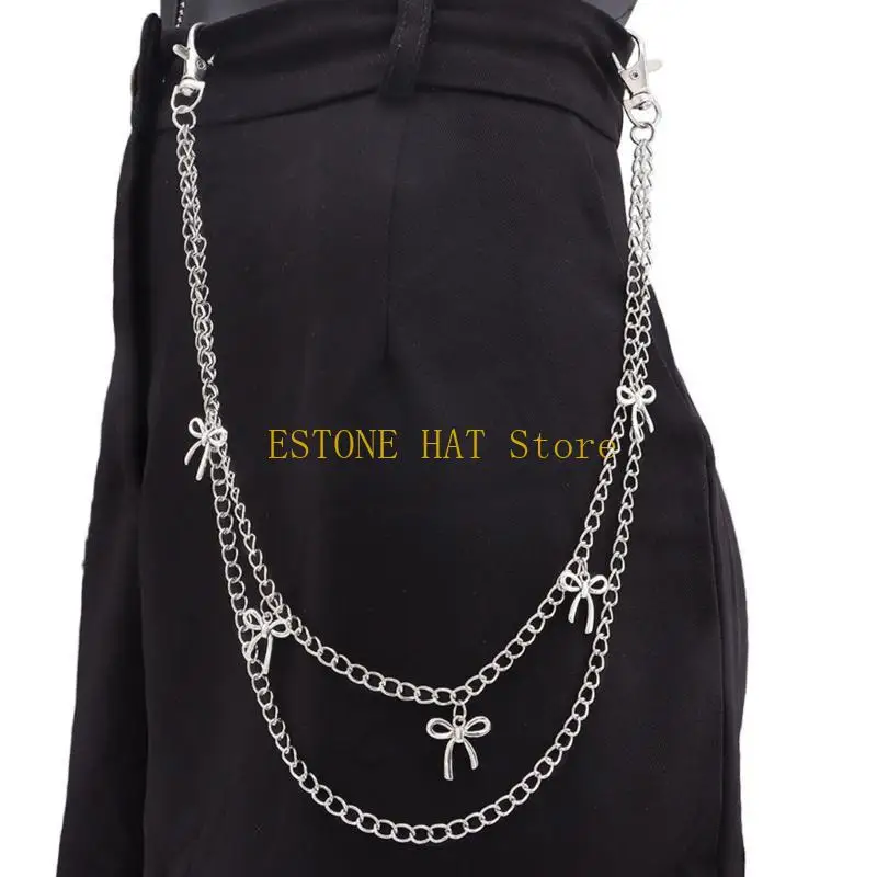 49MF элегантная многослойная металлическая цепочка с бантом, поясной аксессуар для различных нарядов, женская и мужская модная
49MF элегантная многослойная металлическая цепочка с бантом, поясной аксессуар для различных нарядов, женская и мужская модная