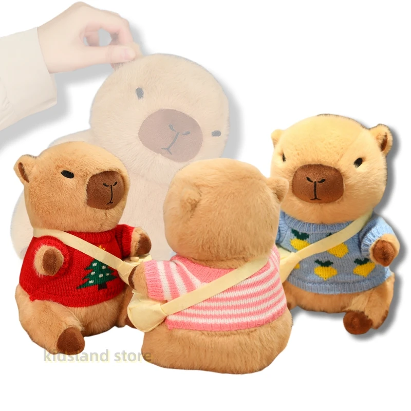 23 cm Wear A Variety Of Sweaters Backpack Capybara Toys Kawaii Dressed Capybara Plush Toys For Boys And Girls Holiday Gifts
23 cm Wear A Variety Of Sweaters Backpack Capybara Toys Kawaii Dressed Capybara Plush Toys For Boys And Girls Holiday Gifts