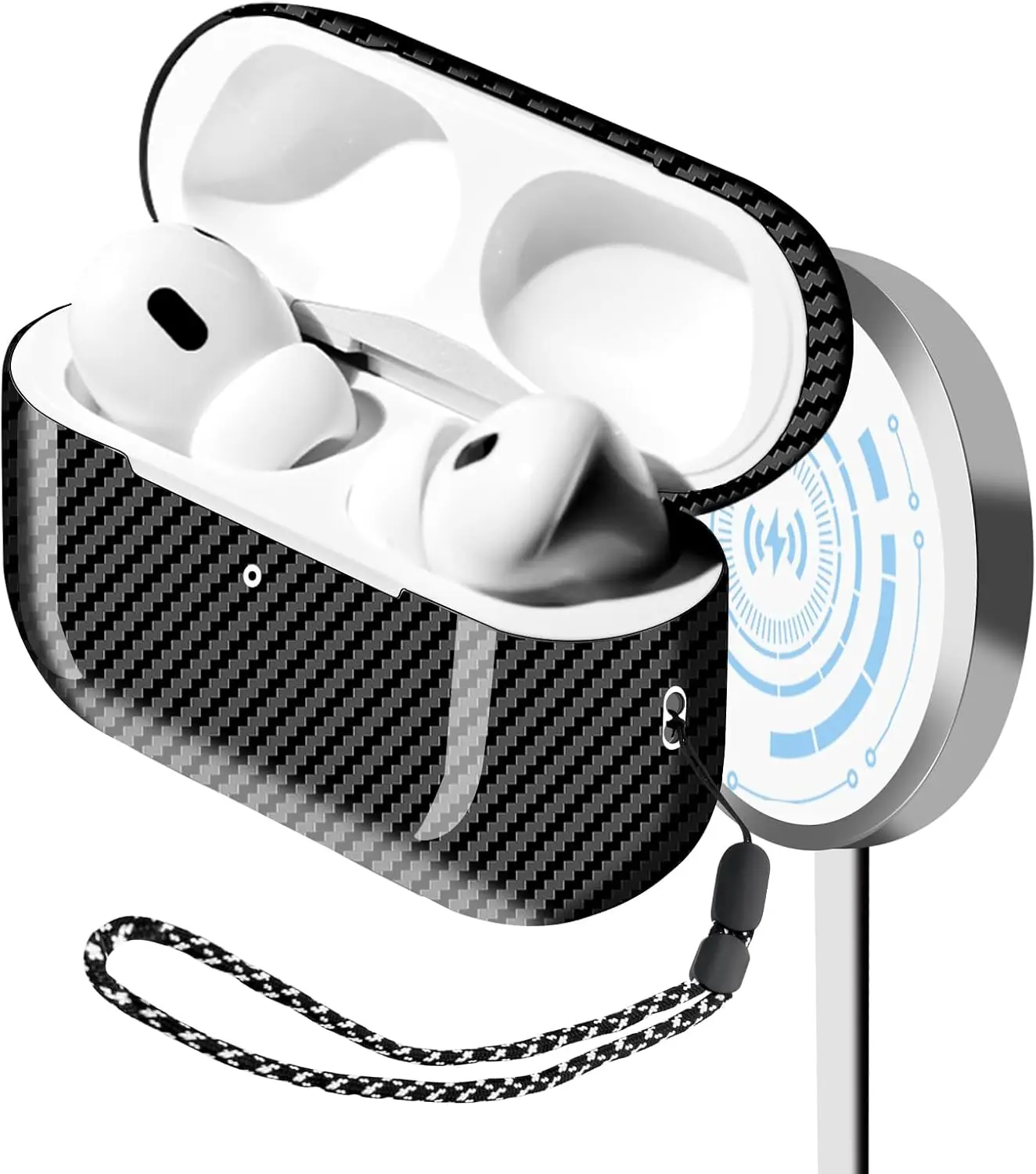 Чехол из настоящего углеродного волокна для Airpods Pro 2, тонкий защитный твердый чехол с защитой от царапин и беспроводной зарядкой Magsafe
Чехол из настоящего углеродного волокна для Airpods Pro 2, тонкий защитный твердый чехол с защитой от царапин и беспроводной зарядкой Magsafe