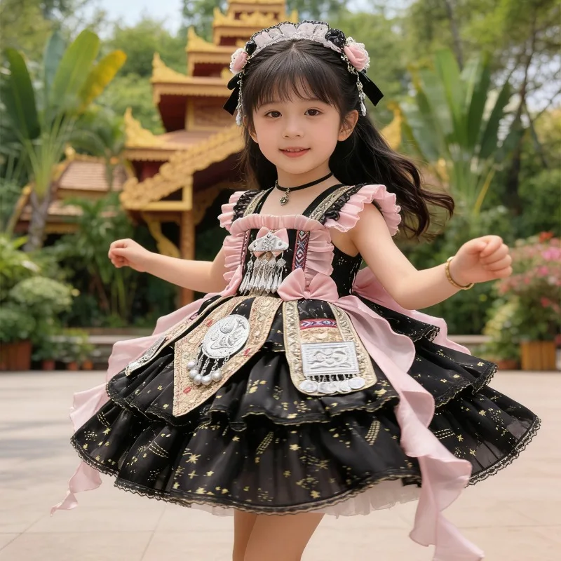 Handmade Girls Lolita Dress Exotic Bow Children's Performance Clothing Fluffy Yarn Skirt Kids Wedding Party Boutique Clothing
Handmade Girls Lolita Dress Exotic Bow Children's Performance Clothing Fluffy Yarn Skirt Kids Wedding Party Boutique Clothing