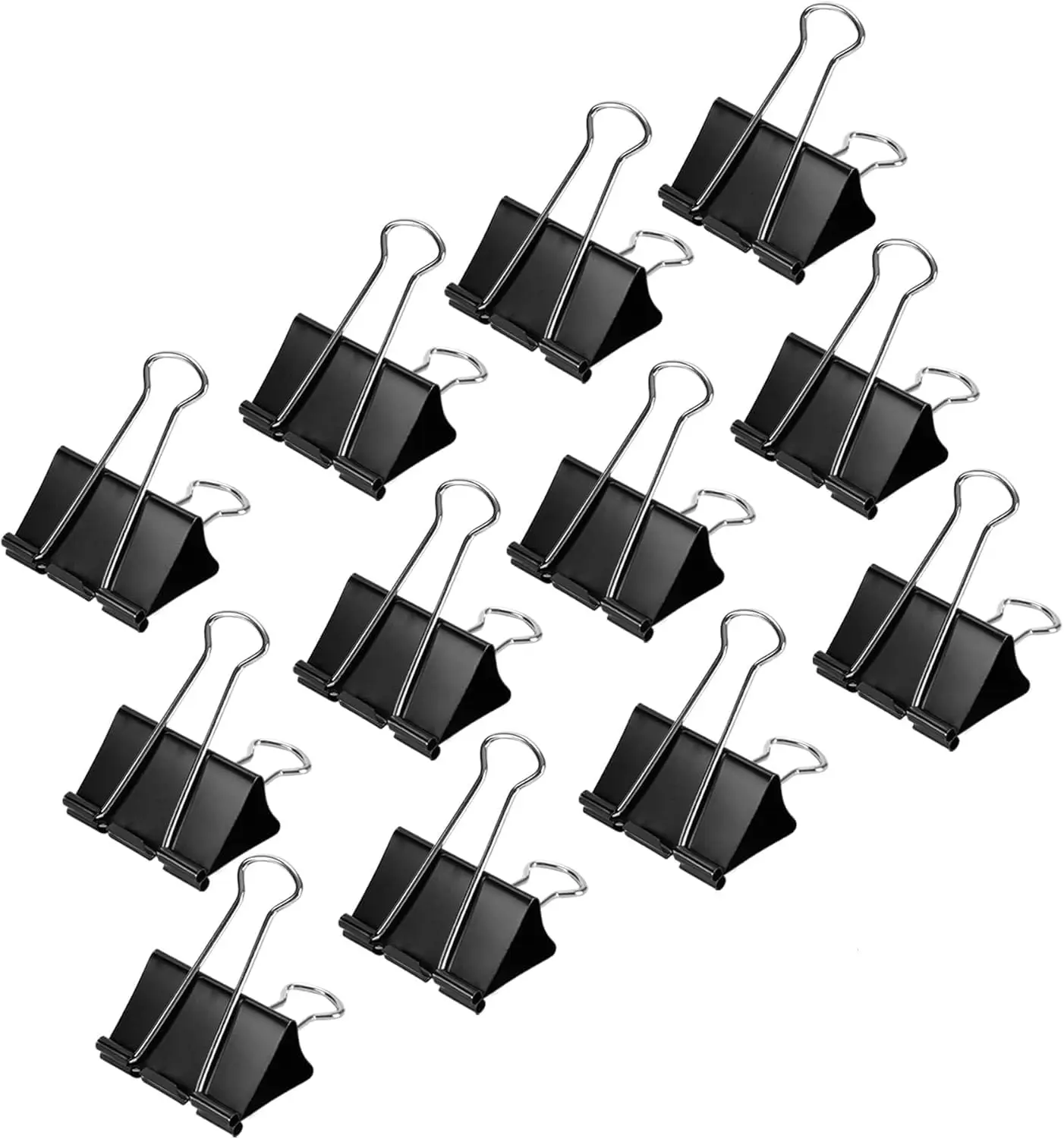 Sturdy Binder Clips, Office Supplies, Small 0.75 in, Document Organizing, School Supplies, Black, 144 Count
Sturdy Binder Clips, Office Supplies, Small 0.75 in, Document Organizing, School Supplies, Black, 144 Count