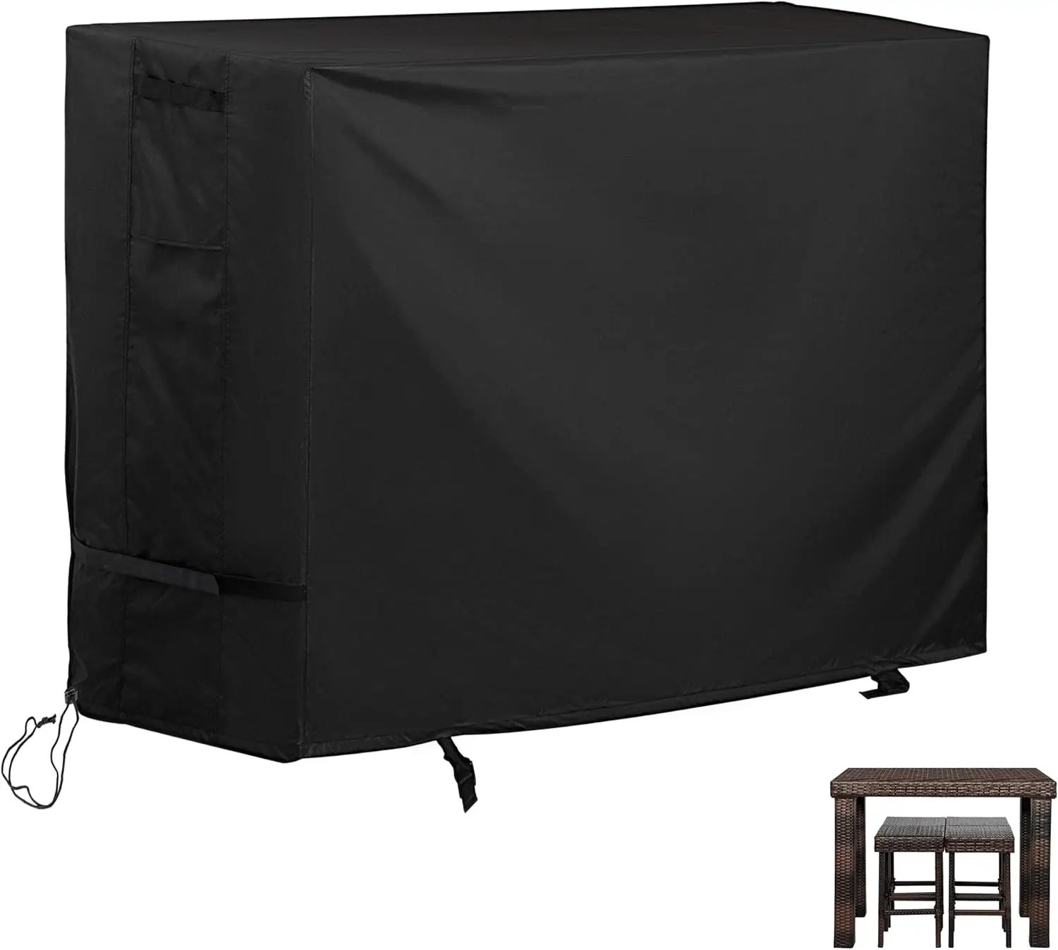 Patio High Top Dining Set Cover, Outdoor Table And Chairs Cover For 5-Piece Bar Height Rattan Set/Patio Bar Height Wicker
Patio High Top Dining Set Cover, Outdoor Table And Chairs Cover For 5-Piece Bar Height Rattan Set/Patio Bar Height Wicker