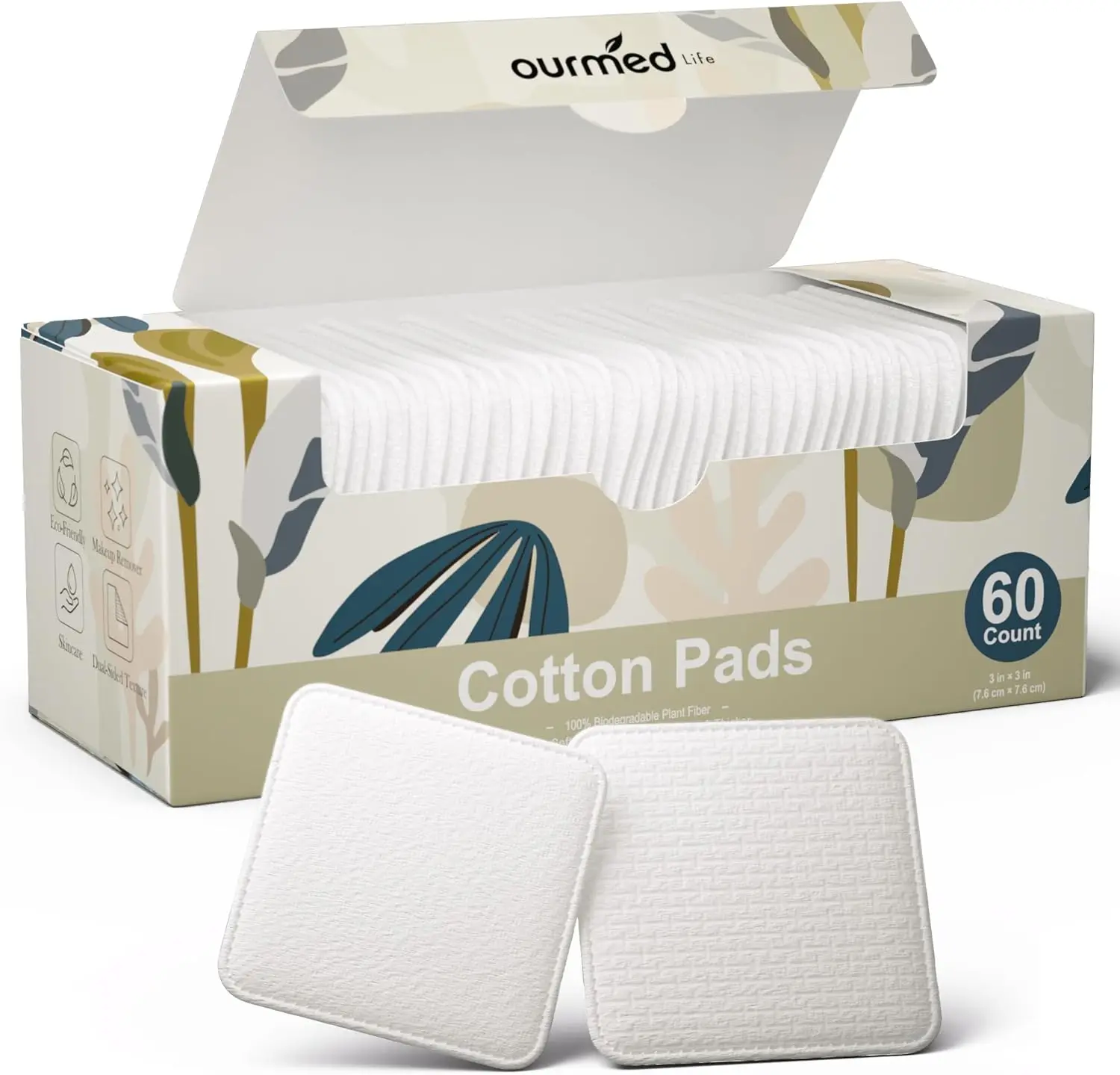 Soft Lint Free Cotton Facial Pads 60 Count
Soft Lint Free Cotton Facial Pads 60 Count