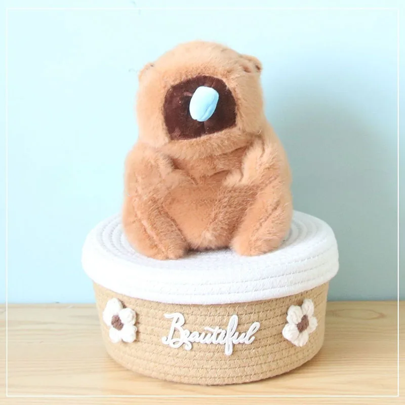 Cute Capybara Plush Storage Basket Set Multi-Size Rope Organizer for Home Decor Toys Clothes Portable Handbag Basket Kawaii Gift
Cute Capybara Plush Storage Basket Set Multi-Size Rope Organizer for Home Decor Toys Clothes Portable Handbag Basket Kawaii Gift