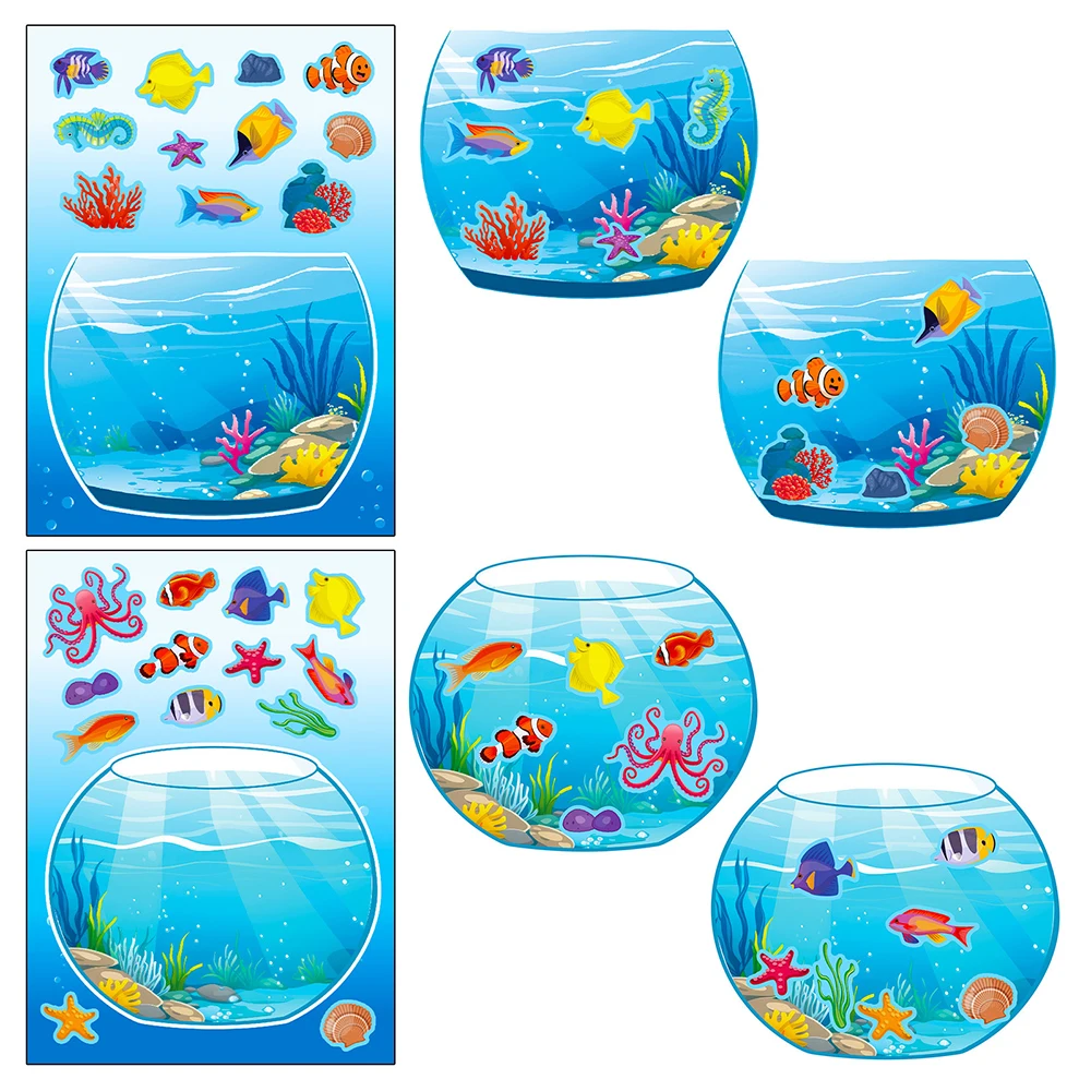 6/12sheets Creative Fish Tank Puzzle Sticker Toy Handmade DIY Notebook Desktop Creative Decoration Waterproof Sticker
6/12sheets Creative Fish Tank Puzzle Sticker Toy Handmade DIY Notebook Desktop Creative Decoration Waterproof Sticker