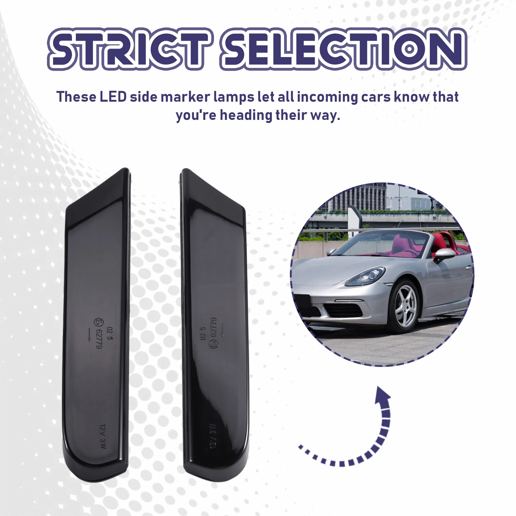 ABTD-LED Side Marker Light 99663103702 Turn Signal Lamp For Boxster 986 996 911 99663103701
ABTD-LED Side Marker Light 99663103702 Turn Signal Lamp For Boxster 986 996 911 99663103701