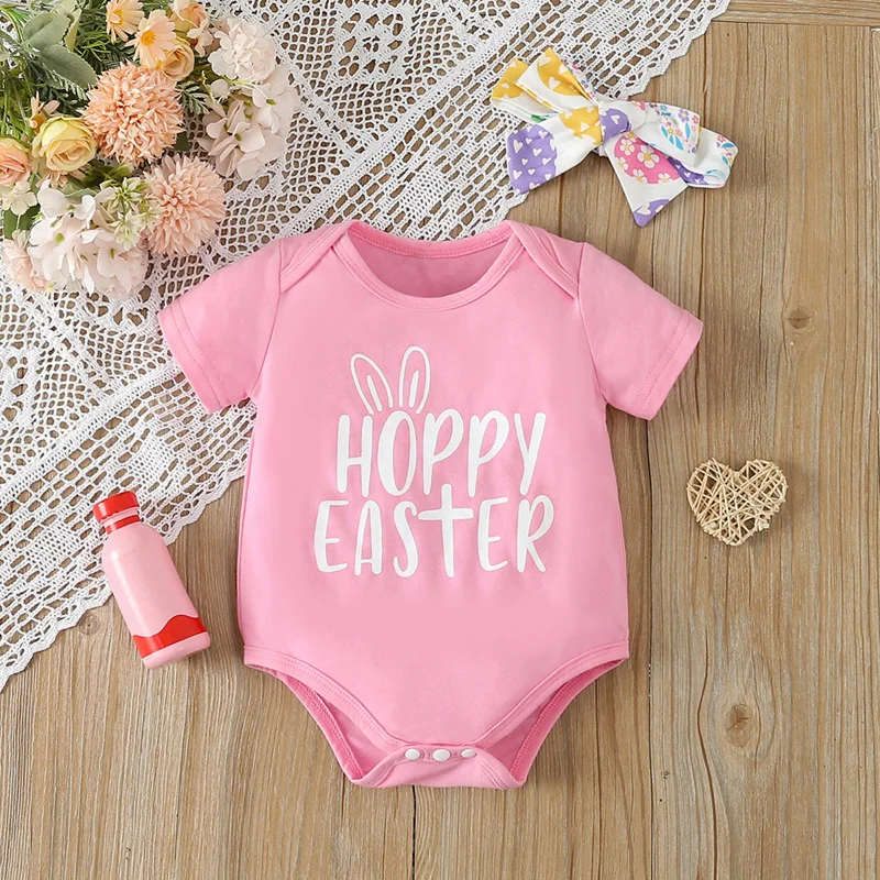 Infant Baby Girl 3 Piece Short Set Outfits Romper Short With Headband Girls Outwear Easter Clothes
Infant Baby Girl 3 Piece Short Set Outfits Romper Short With Headband Girls Outwear Easter Clothes