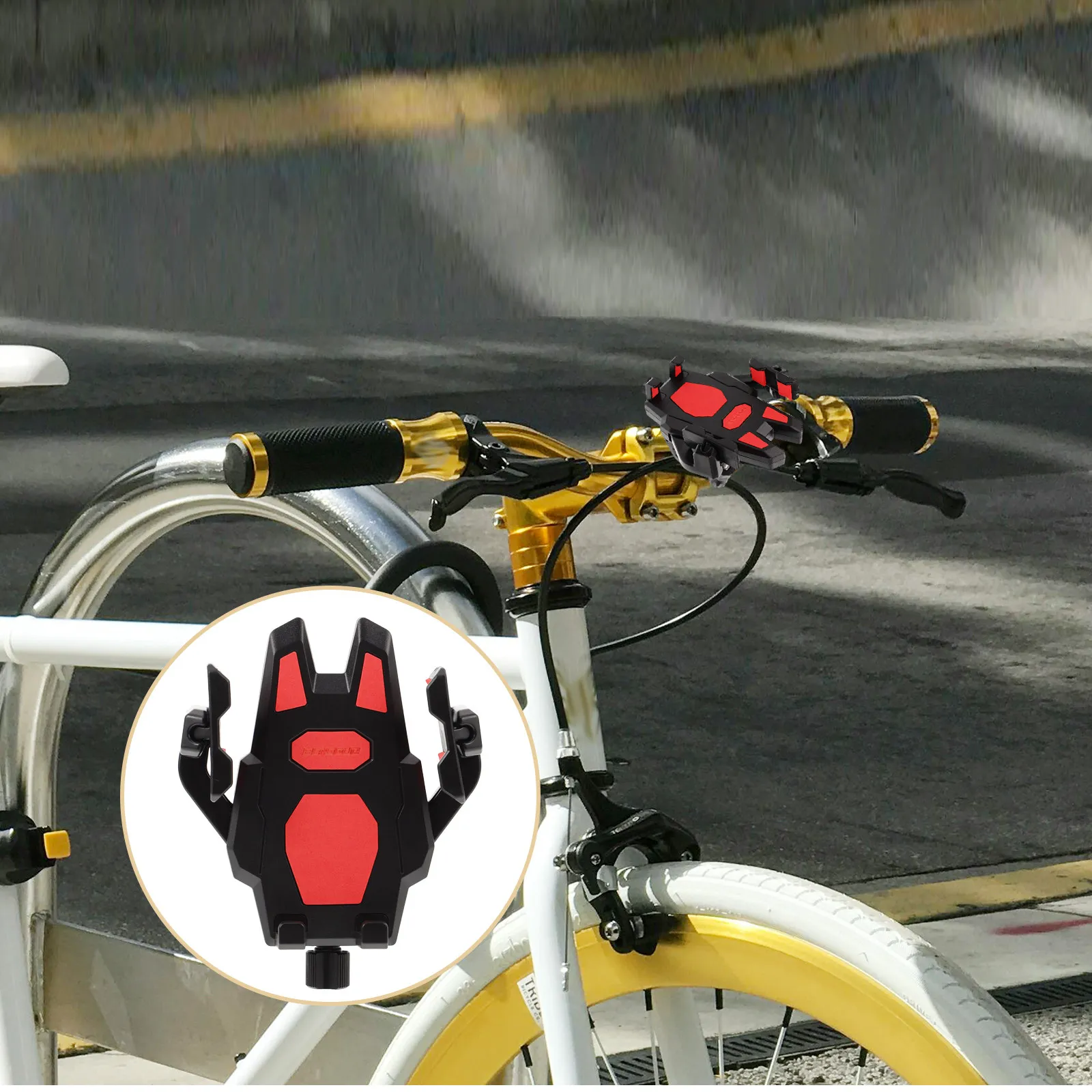 Bike Phone Holder Heavy Duty Anti-Shock Mount for Motorcycle Scooter Bicycle Cycling Navigation Stable Handlebar Cell Phone
Bike Phone Holder Heavy Duty Anti-Shock Mount for Motorcycle Scooter Bicycle Cycling Navigation Stable Handlebar Cell Phone